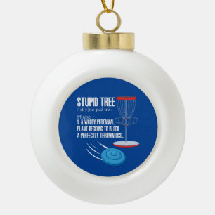 Disk Golf Gifts Ceramic Ball Christmas Ornament