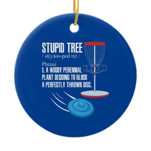 Disk Golf Gifts Ceramic Ornament