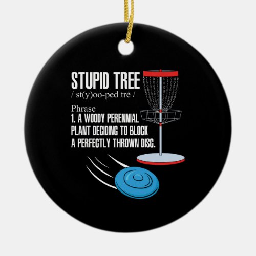 Disk Golf Gifts Ceramic Ornament