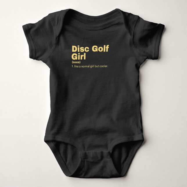 Disk Golf Girl - Disk Golf Baby Bodysuit (Front)