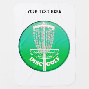 Disk Golf Green frisbee Baby Blanket