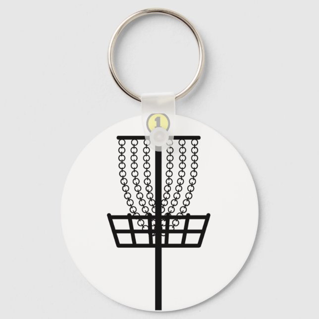 Disk Golf Hole Keychain (Front)