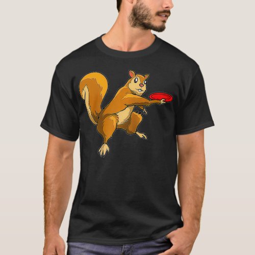 Disk Golf Squirrel  Frolf Frisbee Golf Disk  T_Shirt