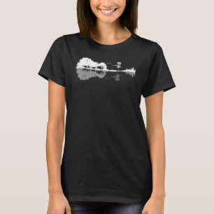 Disk Golf Sunset Guitar Guitarist Player Golfing G T-Shirt