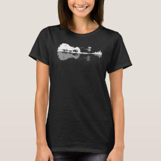 Disk Golf Sunset Guitar Guitarist Player Golfing G T-Shirt