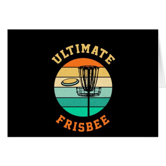 Disk Golf Ultimate Frisbee Cards (Front Horizontal)