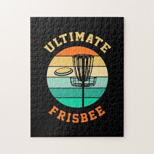 Disk Golf Ultimate Frisbee Jigsaw Puzzle (Vertical)