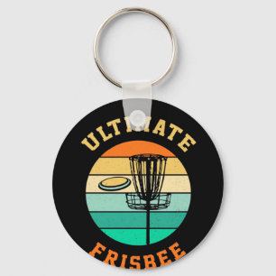 Disk Golf Ultimate Frisbee Keychain