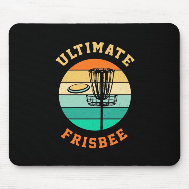 Disk Golf Ultimate Frisbee Mouse Pad (Front)