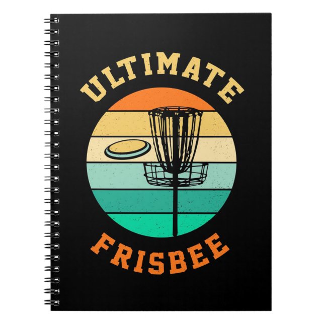 Disk Golf Ultimate Frisbee Notebook (Front)