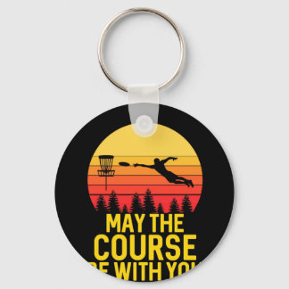 Disk Golf With You Keychain