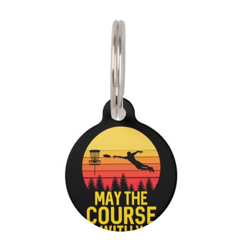 Disk Golf With You Pet ID Tag