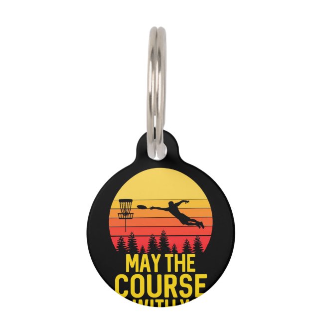 Disk Golf With You Pet ID Tag (Front)