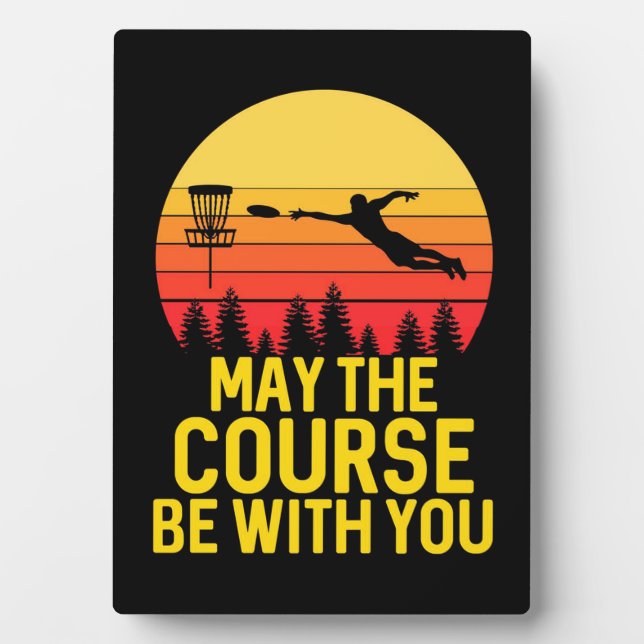 Disk Golf With You Plaque (Front)