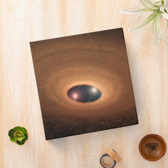 Disk Of Dusty Material Leftover From Star Forming 3 Ring Binder (In Situ)