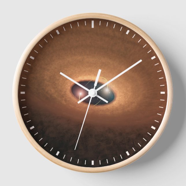 Disk Of Dusty Material Leftover From Star Forming Clock (Front)