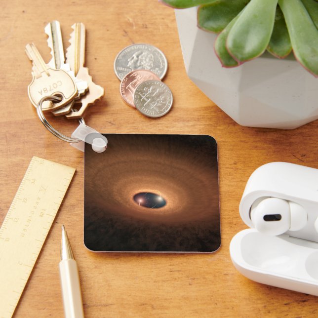 Disk Of Dusty Material Leftover From Star Forming Keychain (Desk)