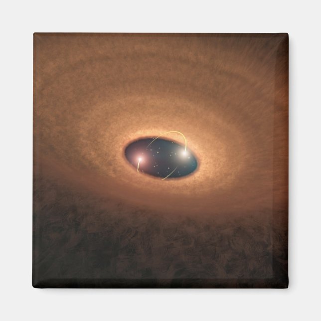Disk Of Dusty Material Leftover From Star Forming Magnet (Front)