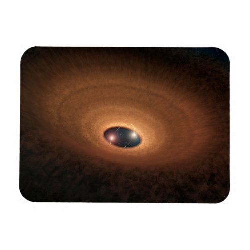 Disk Of Dusty Material Leftover From Star Forming Magnet