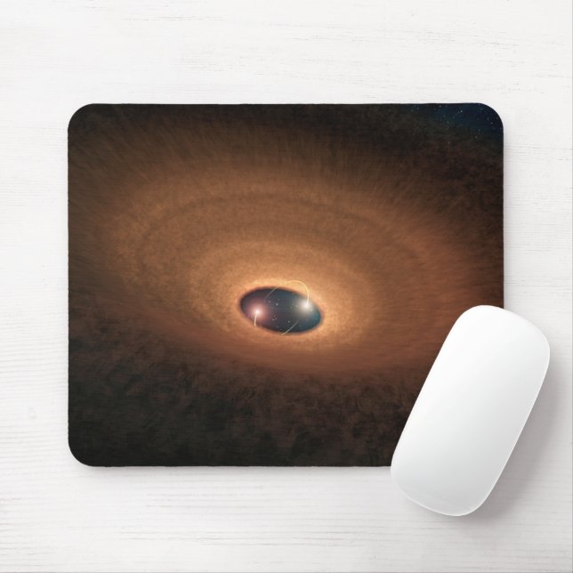 Disk Of Dusty Material Leftover From Star Forming Mouse Pad (With Mouse)