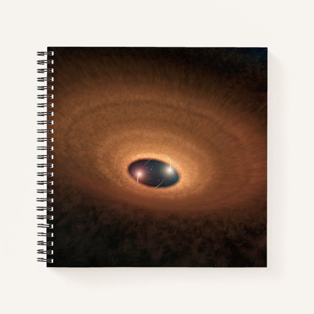 Disk Of Dusty Material Leftover From Star Forming Notebook (Front)