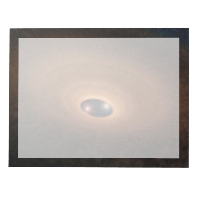 Disk Of Dusty Material Leftover From Star Forming Notepad (Front)