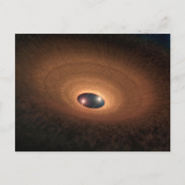 Disk Of Dusty Material Leftover From Star Forming Postcard (Front)