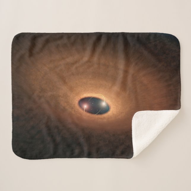Disk Of Dusty Material Leftover From Star Forming Sherpa Blanket (Front (Horizontal))