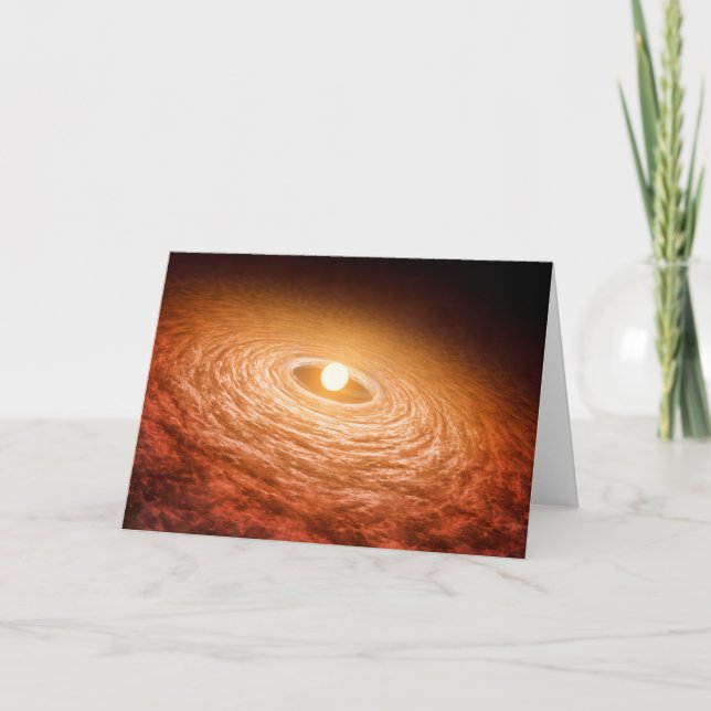 Disk Of Material Surrounding Star Fu Orionis. Card (Front)
