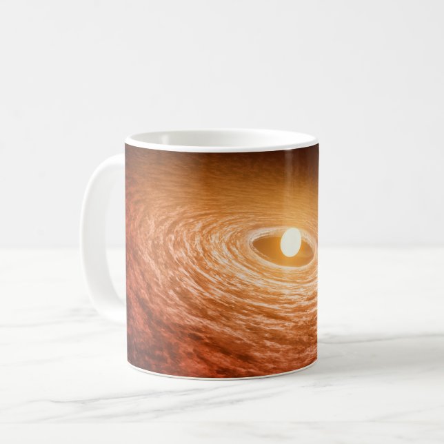 Disk Of Material Surrounding Star Fu Orionis. Coffee Mug (Front Left)
