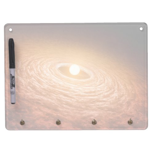 Disk Of Material Surrounding Star Fu Orionis Dry Erase Board With Keychain Holder