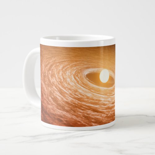 Disk Of Material Surrounding Star Fu Orionis Giant Coffee Mug