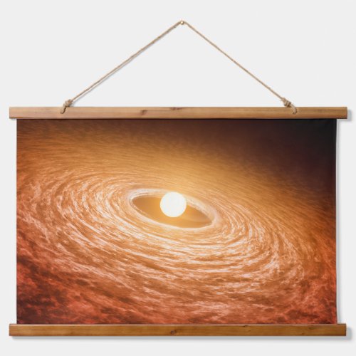 Disk Of Material Surrounding Star Fu Orionis Hanging Tapestry