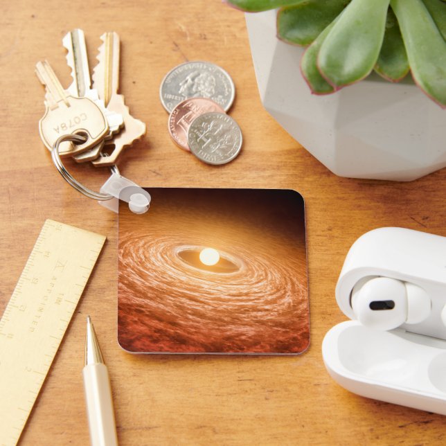 Disk Of Material Surrounding Star Fu Orionis. Keychain (Desk)