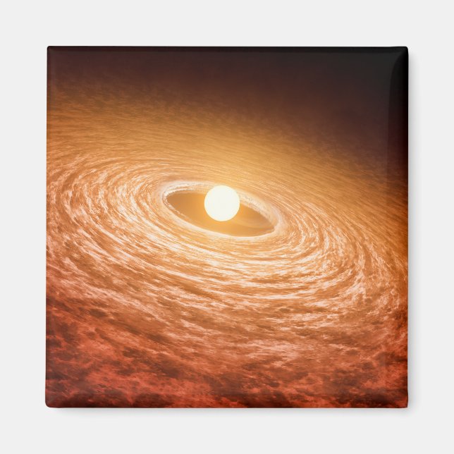 Disk Of Material Surrounding Star Fu Orionis. Magnet (Front)