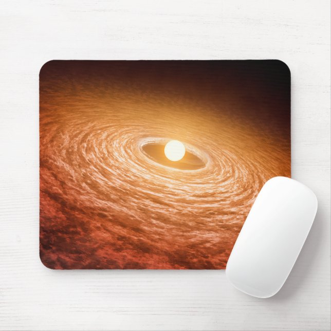 Disk Of Material Surrounding Star Fu Orionis. Mouse Pad (With Mouse)