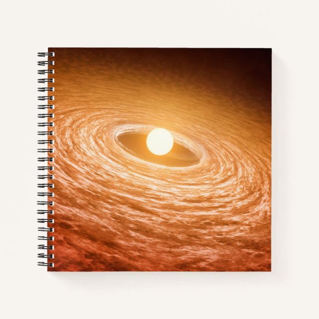 Disk Of Material Surrounding Star Fu Orionis. Notebook (Front)