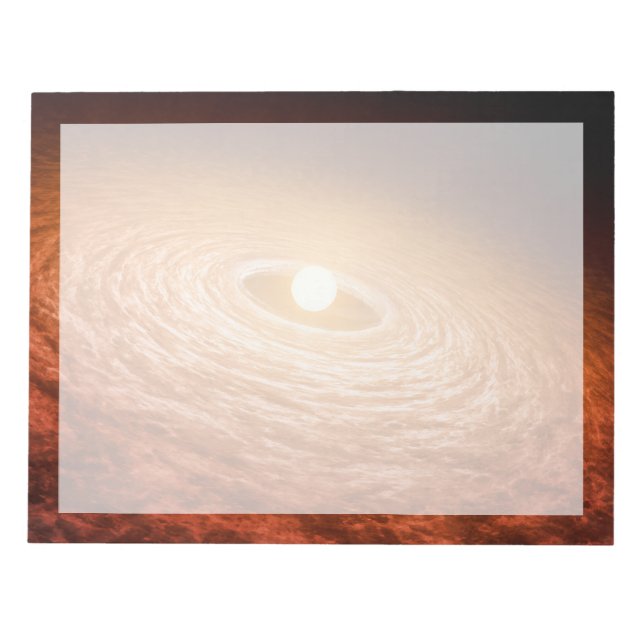 Disk Of Material Surrounding Star Fu Orionis. Notepad (Front)
