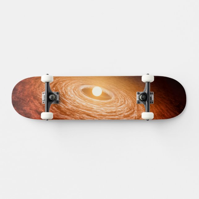 Disk Of Material Surrounding Star Fu Orionis. Skateboard (Horz)