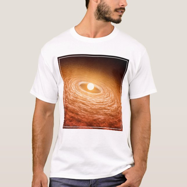 Disk Of Material Surrounding Star Fu Orionis. T-Shirt (Front)