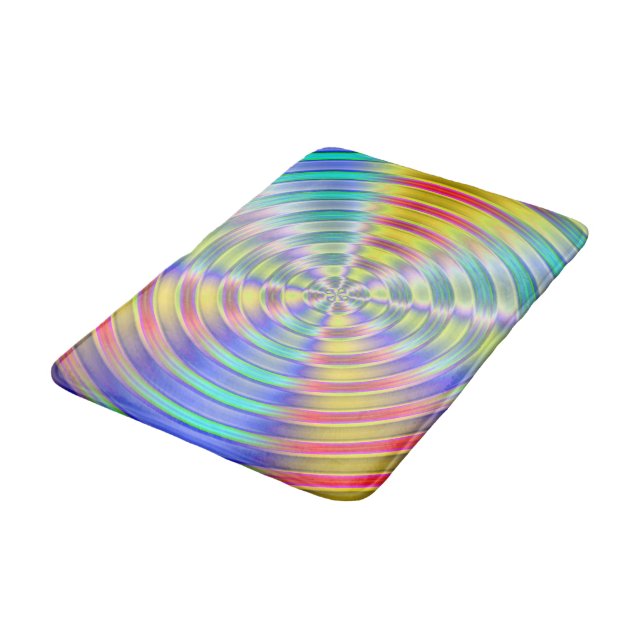 Disk Pattern Bath Mat (Angled)