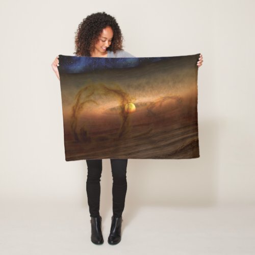 Disks Of Planet_Forming Material Circling Stars Fleece Blanket