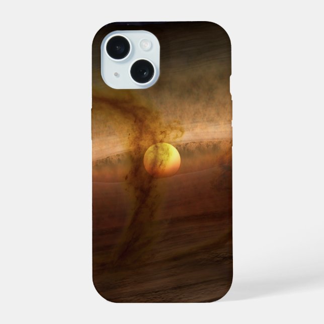 Disks Of Planet-Forming Material Circling Stars. iPhone 15 Case (Back)