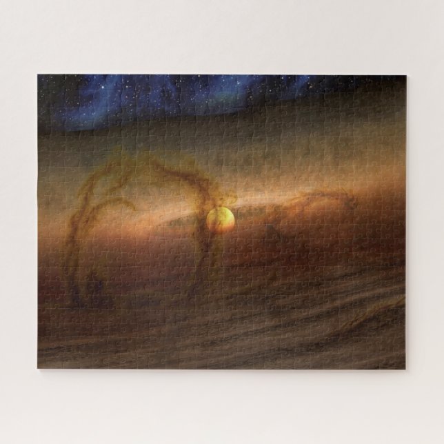 Disks Of Planet-Forming Material Circling Stars. Jigsaw Puzzle (Horizontal)