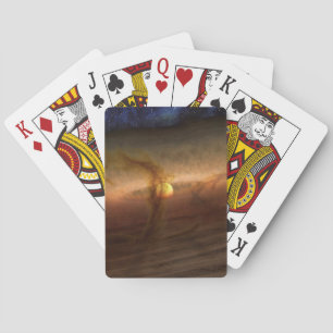Disks Of Planet-Forming Material Circling Stars. Poker Cards