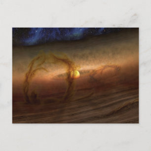 Disks Of Planet-Forming Material Circling Stars. Postcard