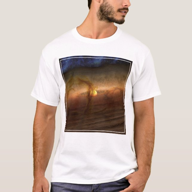 Disks Of Planet-Forming Material Circling Stars. T-Shirt (Front)