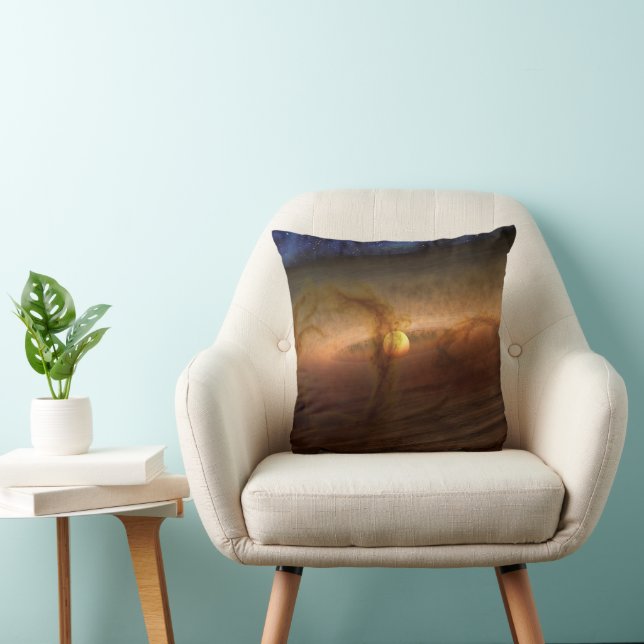 Disks Of Planet-Forming Material Circling Stars. Throw Pillow (Chair)