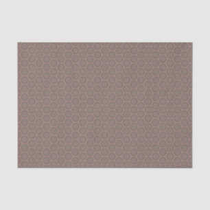 Dismal Mocha Mousse Floral Western Folk Noir Tissue Paper