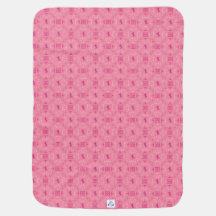 Dismal Pink Baby Blanket Cowgirl Western Horses